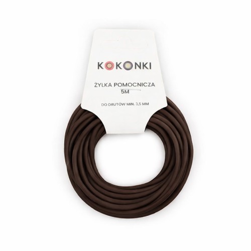 Żyłka pomocnicza KOKONKI - 5m / 3 mm / czekolada