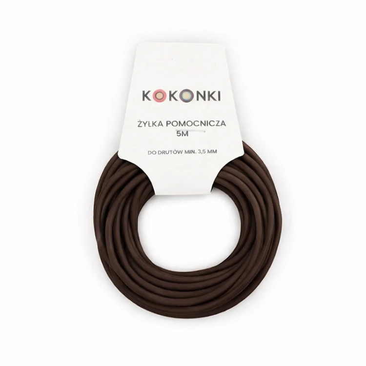 Żyłka pomocnicza KOKONKI - 5m / 3 mm / czekolada