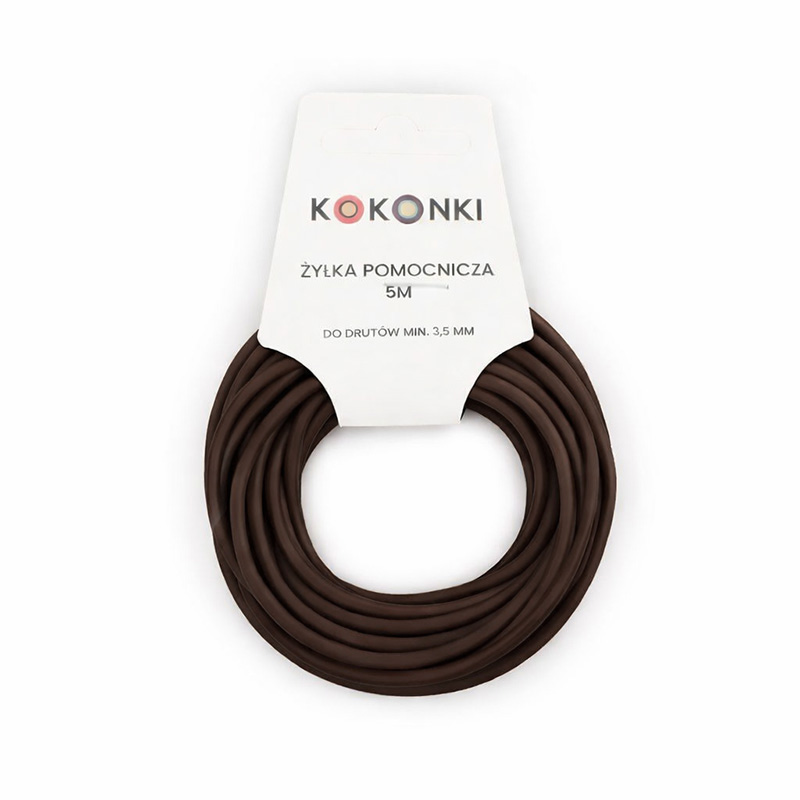 Żyłka pomocnicza KOKONKI - 5m / 3 mm / czekolada