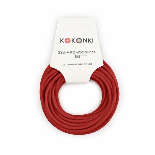 Żyłka pomocnicza KOKONKI - 5m / 3 mm / truskawka