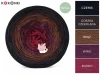 Zestaw na sweter/kardigan Nathalie od Kotek i motek 03 / Kokonki Nature / Czerń/gorzka czekolada/brąz/wino/bordo + wzór PDF