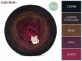 Zestaw na sweter/kardigan Nathalie od Kotek i motek 03 / Kokonki Nature / Czerń/gorzka czekolada/brąz/wino/bordo + wzór PDF