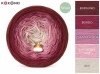 Zestaw na sweter/kardigan Nathalie od Kotek i motek 04 / Kokonki Nature / Burgund/bordo/zgaszony róż/malinowy róż/beż + wzór PDF