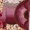 Zestaw na sweter/kardigan Nathalie od Kotek i motek 04 / Kokonki Nature / Burgund/bordo/zgaszony róż/malinowy róż/beż + wzór PDF