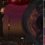 Zestaw na sweter/kardigan Nathalie od Kotek i motek 03 / Kokonki Nature / Czerń/gorzka czekolada/brąz/wino/bordo + wzór PDF