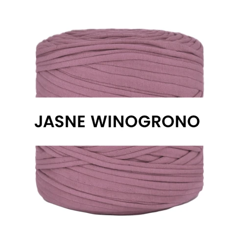 T-shirt Yarn Cotton Spaghetti / jasne winogrono