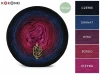 Zestaw na sweter/kardigan Nathalie od Kotek i motek 06 / Kokonki Nature / Czerń/granat/wino/bordo/jeżyna + wzór PDF