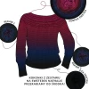 Zestaw na sweter/kardigan Nathalie od Kotek i motek 06 / Kokonki Nature / Czerń/granat/wino/bordo/jeżyna + wzór PDF