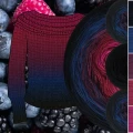 Zestaw na sweter/kardigan Nathalie od Kotek i motek 06 / Kokonki Nature / Czerń/granat/wino/bordo/jeżyna + wzór PDF