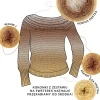 Zestaw na sweter/kardigan Nathalie od Kotek i motek 10 / Kokonki Nature / Biszkopt/ciemny beż/kakao/beż/beza + wzór PDF