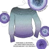 Zestaw na sweter/kardigan Nathalie od Kotek i motek 11 / Kokonki Nature / Hiacynt/lawenda/błękit/denim/szaroniebieski + wzór PDF