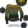 Zestaw na sweter/kardigan Nathalie od Kotek i motek 12 / Kokonki Nature / Ciemny szary/khaki/jodła/ciemna oliwka/awokado + wzór PDF