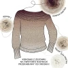 Zestaw na sweter/kardigan Nathalie od Kotek i motek 02 / Kokonki Nature / Beza/beż/popielaty/latte/wino + wzór PDF
