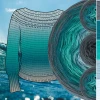 Zestaw na sweter/kardigan Nathalie od Kotek i motek 09 / Kokonki Nature / Ciemny szary/morski/szmaragd/patyna/błękit + wzór PDF