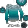 Zestaw na sweter/kardigan Nathalie od Kotek i motek 09 / Kokonki Nature / Ciemny szary/morski/szmaragd/patyna/błękit + wzór PDF