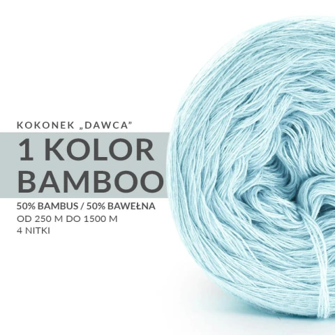 KOKONEK Mono Bamboo - jeden wybrany kolor "dawca" 