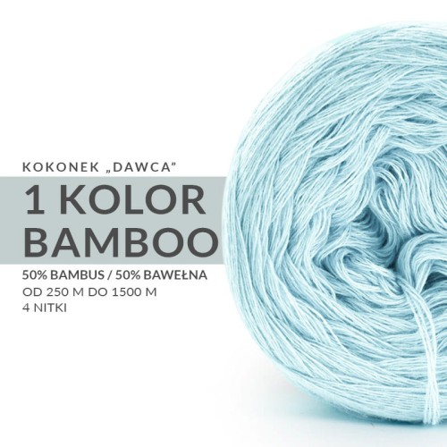 KOKONEK Mono Bamboo - jeden wybrany kolor "dawca"