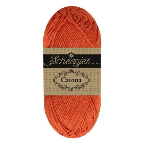 Włóczka Scheepjes Catona 081 / 50 g - czerwona glina
