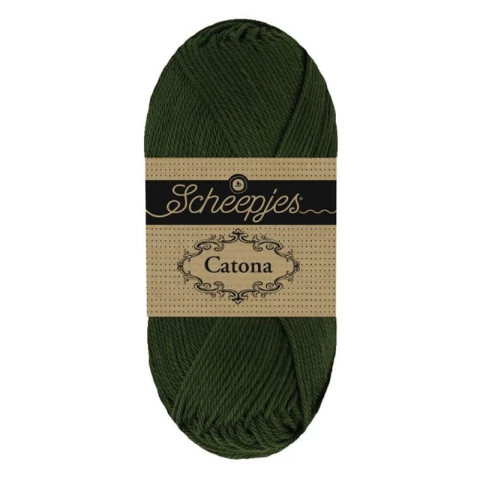 Włóczka Scheepjes Catona 096 / 50 g - leśny