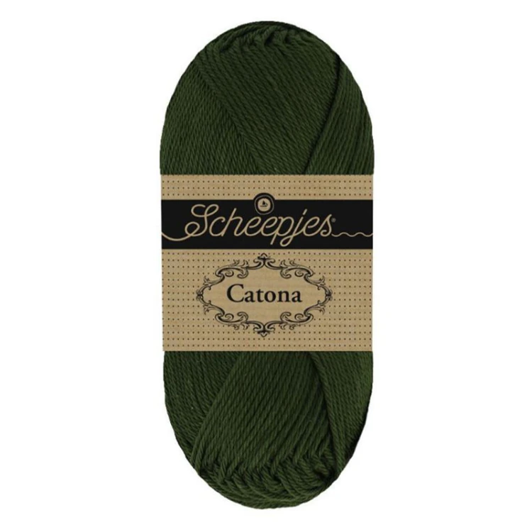 Włóczka Scheepjes Catona 096 / 50 g - leśny