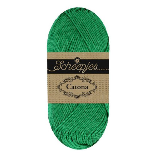 Włóczka Scheepjes Catona 099 / 50 g - soczysta zieleń