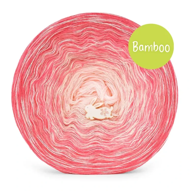 KOKONEK Bamboo Rare BB147 Arbuz/morela/łososiowy + migdał / 3n+1 / 1200 m / 240 g - GOTOWY