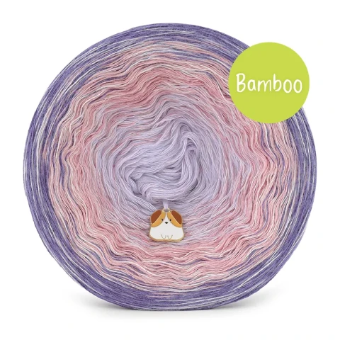 KOKONEK_Bamboo Rare BB144 Blady fiolet/brudny róż/lawenda + perłowy / 3n+1 / 1200 m / 240 g - GOTOWY 