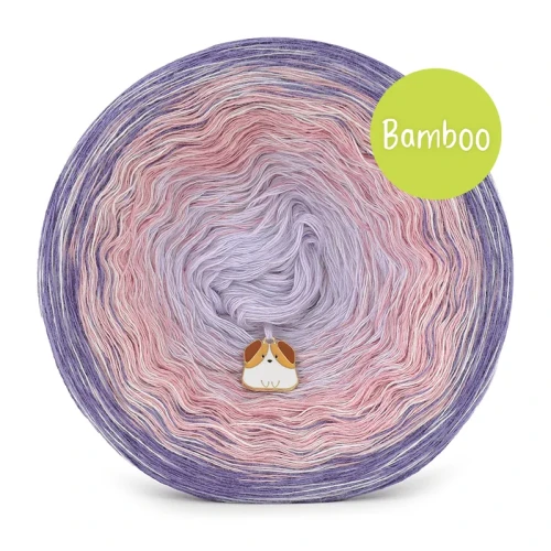 KOKONEK Bamboo Rare BB144 Blady fiolet/brudny róż/lawenda + perłowy / 3n+1 / 1200 m / 240 g - GOTOWY