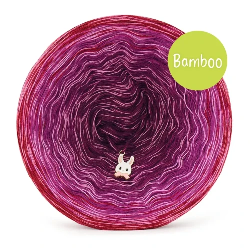 KOKONEK Bamboo Rare BB157 Czereśnia/jeżyna/wino + chłodny róż / 3n+1 / 1200 m / 240 g - GOTOWY