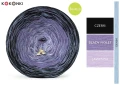 KOKONEK Bamboo Rare BB151 Czerń/blady fiolet/lawenda + denim / 3n+1 / 1200 m / 240 g - GOTOWY