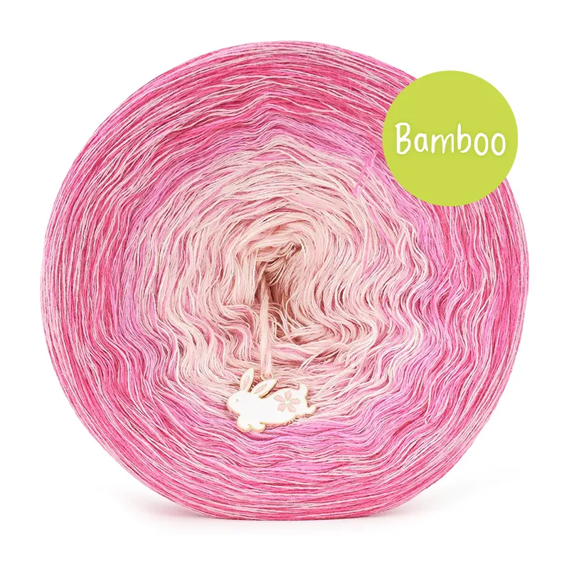 KOKONEK Bamboo Rare BB152 Fuksja/chłodny róż/łososiowy + brudny róż / 3n+1 / 1200 m / 240 g - GOTOWY