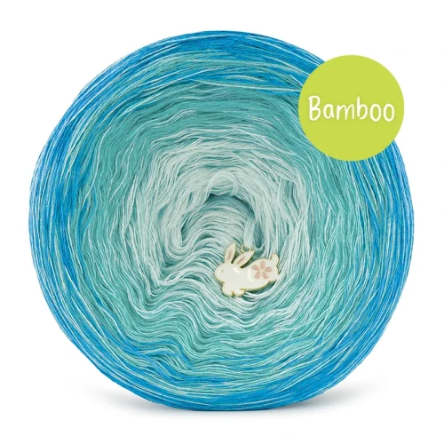 KOKONEK Bamboo Rare BB149 Turkus/szmaragd/mięta + patyna / 3n+1 / 1200 m / 240 g - GOTOWY