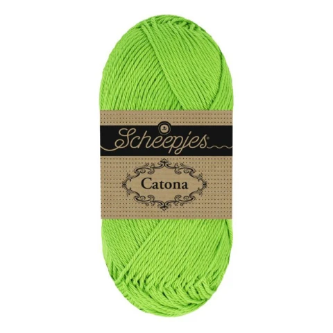 Włóczka Scheepjes Catona 116 / 50 g - neonowa zieleń