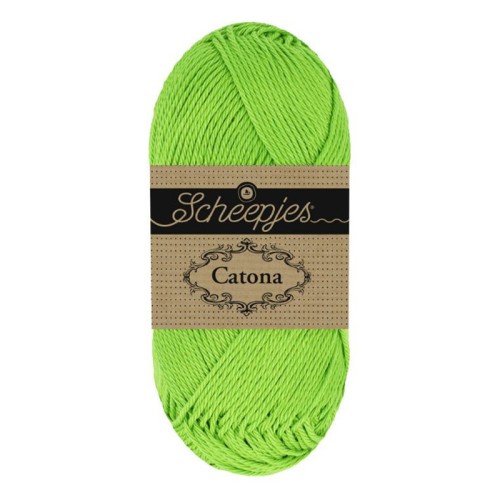 Włóczka Scheepjes Catona 116 / 50 g - neonowa zieleń