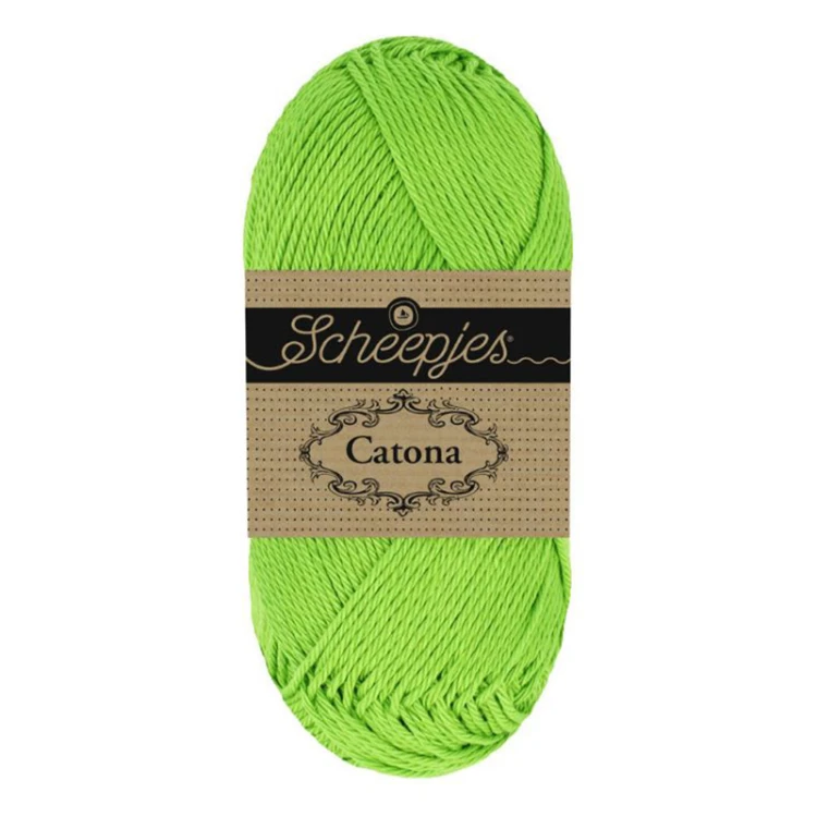 Włóczka Scheepjes Catona 116 / 50 g - neonowa zieleń
