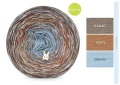 KOKONEK Bamboo Rare BB154 Kakao/toffi/denim + chmurka / 3n+1 / 1200 m / 240 g - GOTOWY