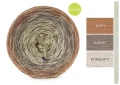 KOKONEK Bamboo Rare BB143 Toffi/kakao/popielaty + zgaszona oliwka / 3n+1 / 1200 m / 240 g - GOTOWY