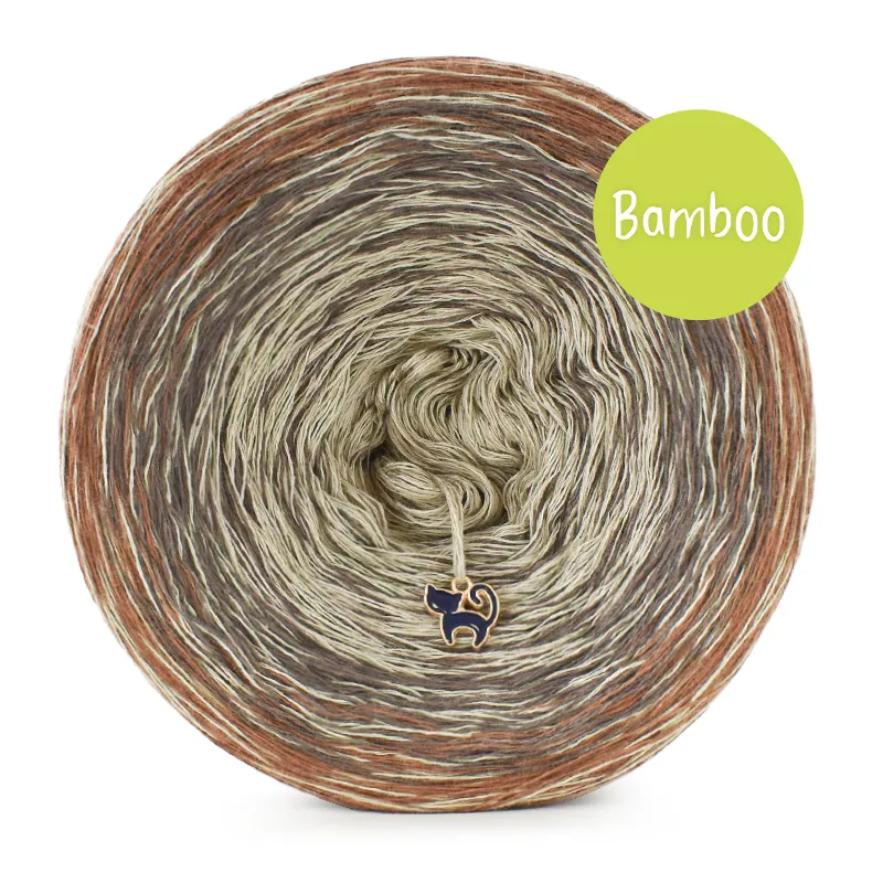 KOKONEK Bamboo Rare BB143 Toffi/kakao/popielaty + zgaszona oliwka / 3n+1 / 1200 m / 240 g - GOTOWY