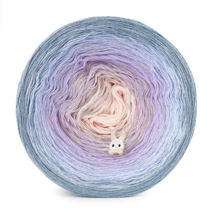 KOKONEK Bamboo BB156 Denim/ametyst/lawenda/łososiowy / 4 nitki / 1200 m / 240 g - GOTOWY