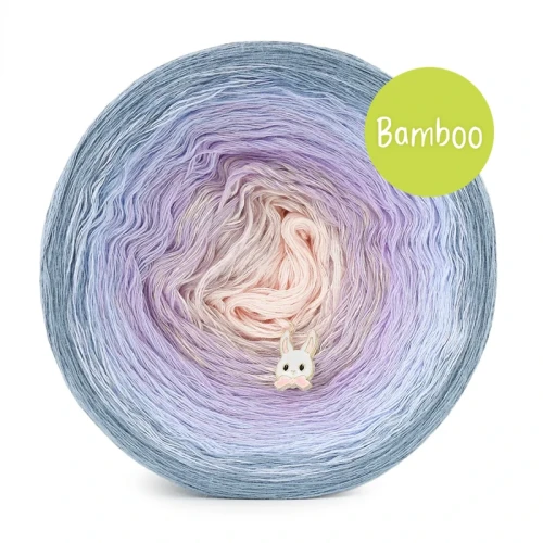 KOKONEK Bamboo BB156 Denim/ametyst/lawenda/łososiowy / 4 nitki / 1200 m / 240 g - GOTOWY