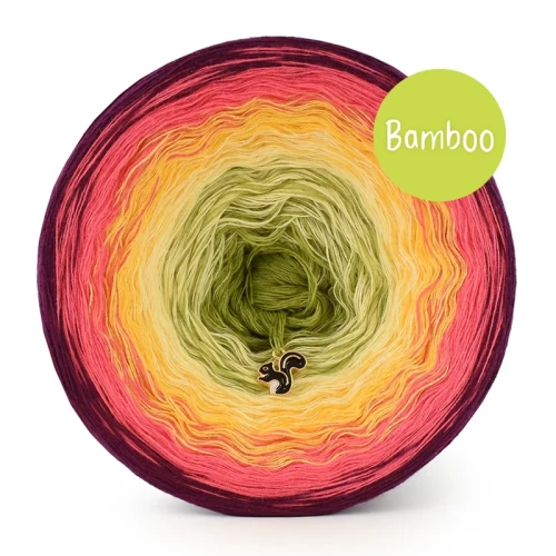KOKONEK Bamboo BB137 Wino/arbuz/słoneczny/masełko/awokado / 4 nitki / 1200 m / 240 g - GOTOWY