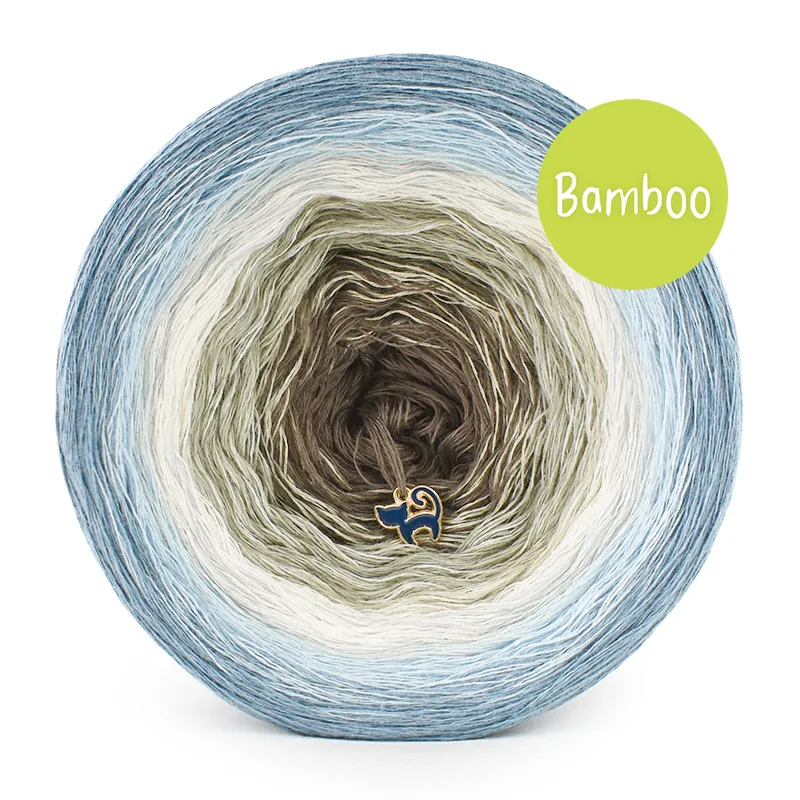 KOKONEK Bamboo BB135 Denim/chmurka/migdał/zgaszona oliwka/kakao / 4 nitki / 1200 m / 240 g - GOTOWY