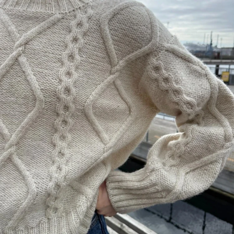 Wzór PetiteKnit / Saga Sweater - w języku angielskim + tłumaczenie PL