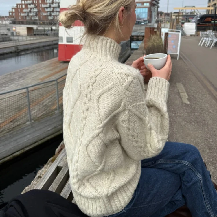 Wzór PetiteKnit / Saga Sweater - w języku angielskim + tłumaczenie PL