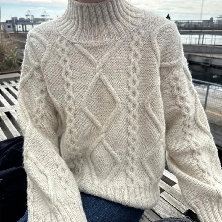 Wzór PetiteKnit / Saga Sweater - w języku angielskim + tłumaczenie PL