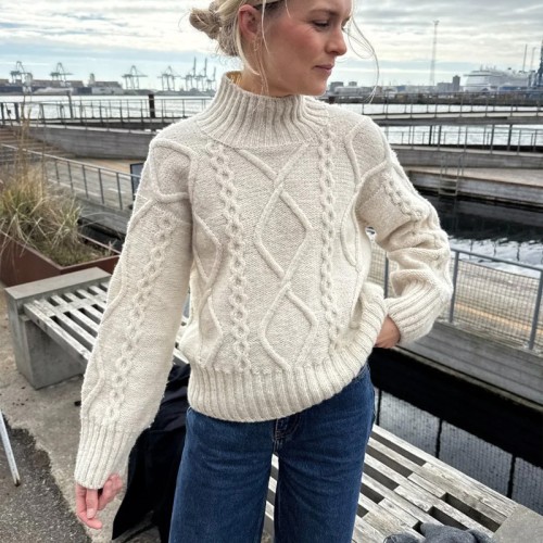 Wzór PetiteKnit / Saga Sweater - w języku angielskim + tłumaczenie PL