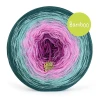 KOKONEK Bamboo BB93 - Ciemna zieleń/ciemna mięta/chłodny róż/jeżyna / 4 nitki / 1200 m / 240 g - GOTOWY