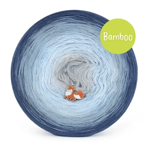 KOKONEK_Bamboo BB68 - Ciemny niebieski/denim/chmurka/jasny szary / 4 nitki / 1200 m / 240 g - GOTOWY