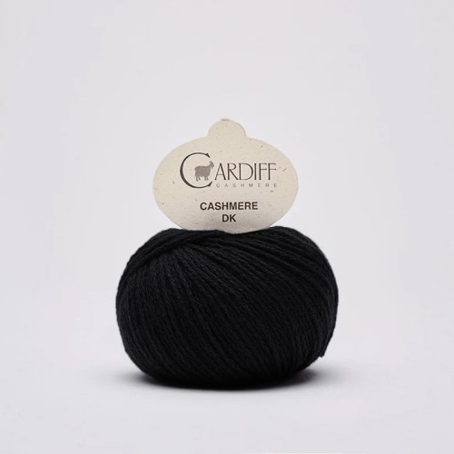 Włóczka Cardiff Cashmere DK 516 / nero / czerń