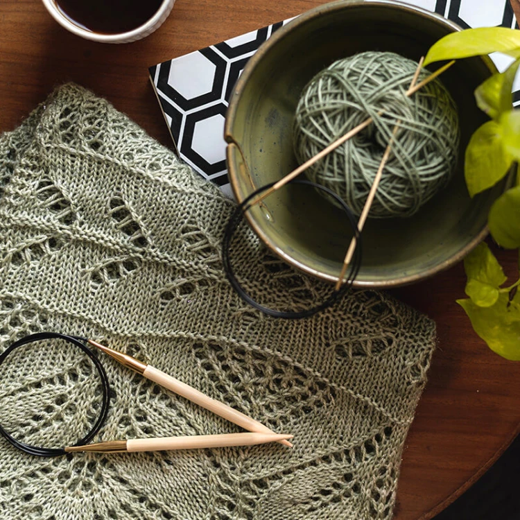 Druty z żyłką KnitPro Bamboo - bambusowe